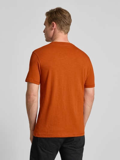 BOSS Orange Regular fit T-shirt van puur katoen, model 'TEGOOD' Oranje - 5