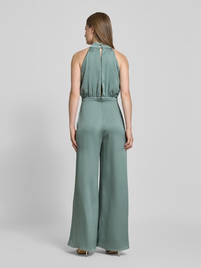 Swing Jumpsuit met opstaande kraag Lindegroen - 5