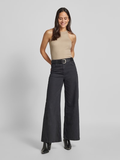 Vero Moda Top met ronde hals van katoen, model 'CHLOE' Zilver gemêleerd - 1