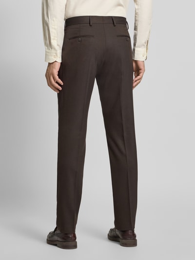 SELECTED HOMME Slim fit pantalon met wol, model 'NEIL' Donkerbruin - 5