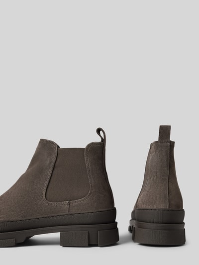 Copenhagen Chelsea Boots aus Leder mit Label-Detail Taupe 2