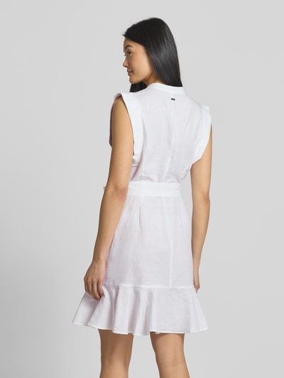 ARMANI EXCHANGE Sukienka mini z wiązanym paskiem Biały 5