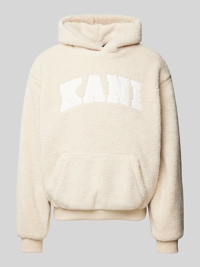 KARL KANI Hoodie mit Label-Patches Sand 1