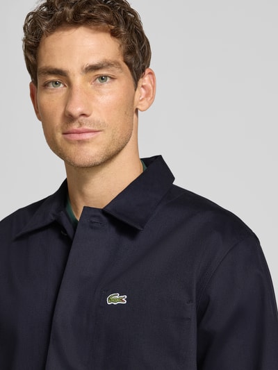 Lacoste Regular Fit Freizeithemd aus reiner Baumwolle Marine 3