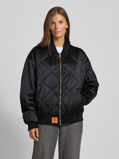 Original Bombers Bomberjacke mit Label-Patch Black 4