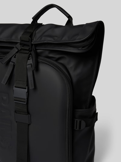 RAINS Rugzak met reliëflogo, model 'Texel' Zwart - 3