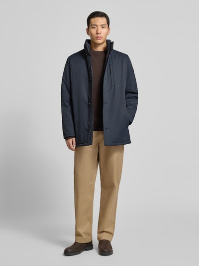 bugatti Regular fit parka met opstaande kraag Marineblauw - 1