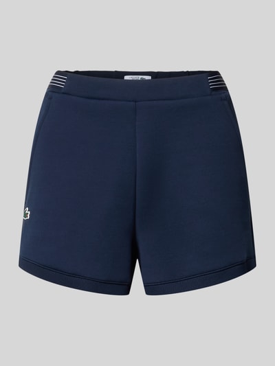 Lacoste Sport Regular Fit Sweatshorts mit Logo-Applikation  Dunkelblau 2
