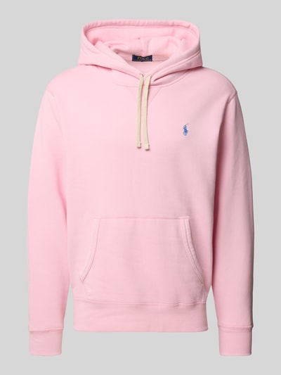 Polo Ralph Lauren Hoodie met logostitching Felroze - 2