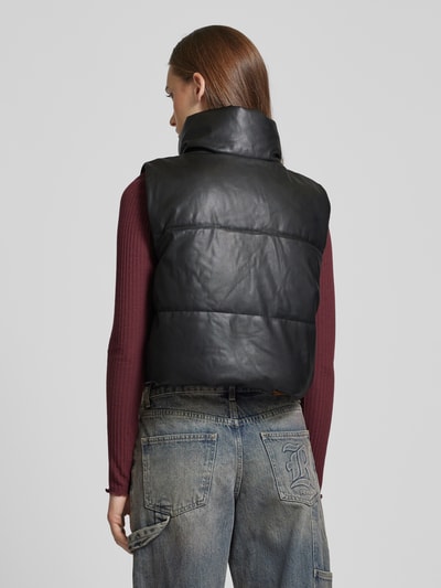 Only Bodywarmer van imitatieleer van Only, model 'ELSIE' Zwart - 5