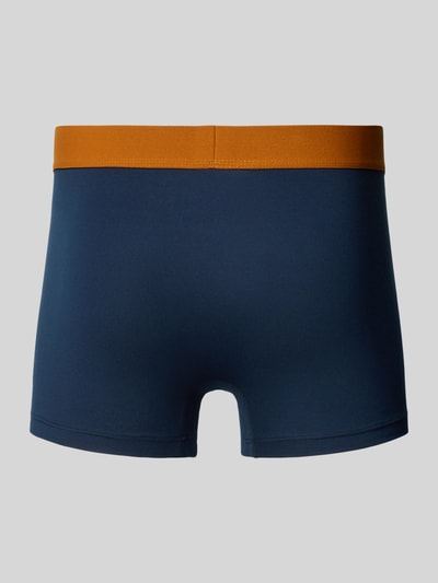 Schiesser Boxershort met elastische band met logo in een set van 5 stuks Marineblauw - 3