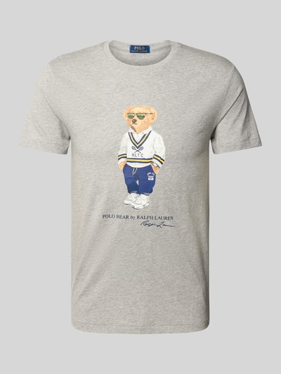 Polo Ralph Lauren T-Shirt mit Polo Bear Print Mittelgrau 2