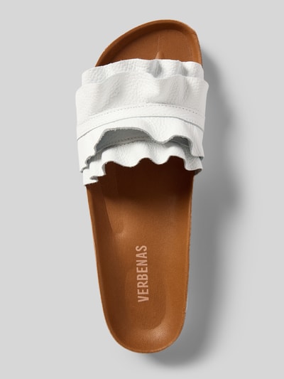 Verbenas Sandalette aus Leder Modell 'ROCIO NUCLEO VOLANTE' Weiss 3