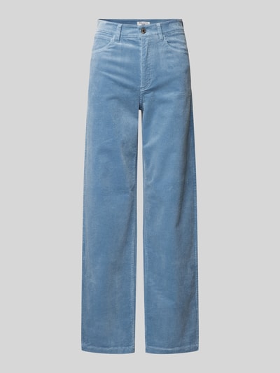 Marc O'Polo Denim Wide leg corduroy broek in 5-pocketmodel Lichtblauw - 2