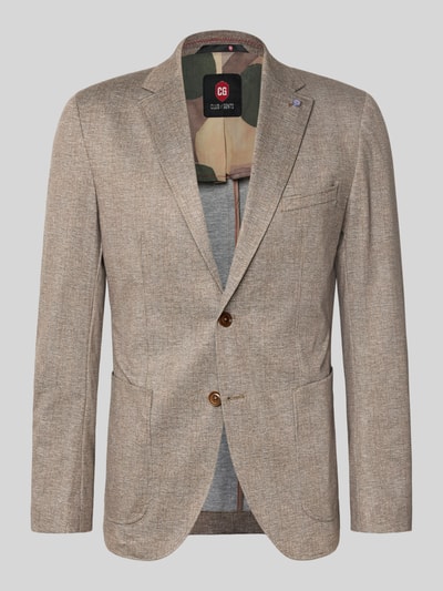 CG - Club of Gents 2-Knopf-Sakko mit Reverskragen Modell 'Carter' Beige 2