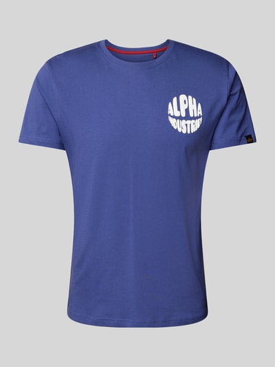 Alpha Industries T-Shirt mit Label-Print Lila 1