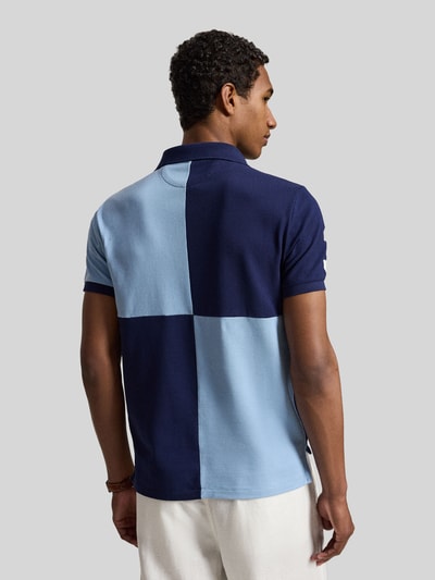 Polo Ralph Lauren Regular Fit Poloshirt aus reiner Baumwolle mit Stitchings Marine 5