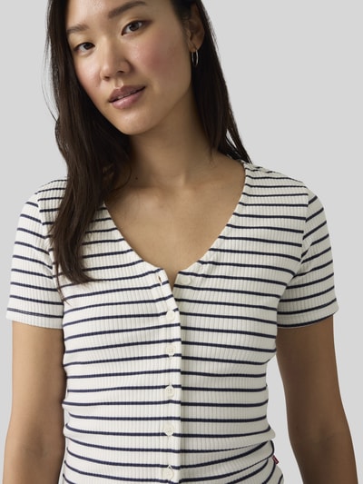 Levi's® T-Shirt mit Knopfleiste Ecru 3
