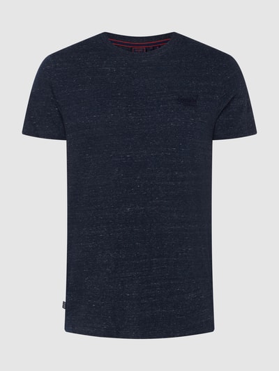 Superdry T-Shirt mit Logo-Stickerei  Marine Melange 1