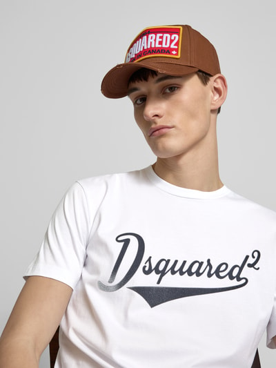 Dsquared2 T-Shirt mit Label-Print Weiss 3