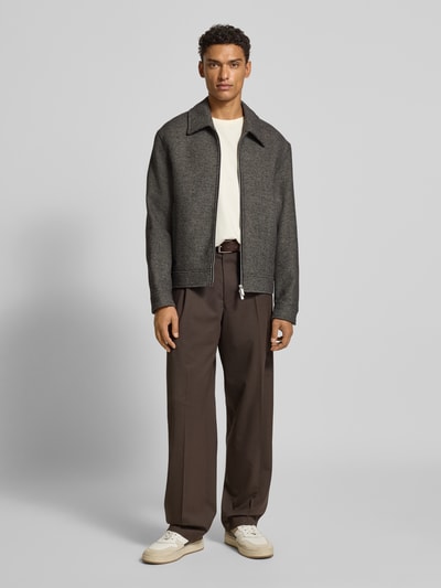 SELECTED HOMME Regular Fit Jacke aus Woll-Mix Anthrazit 1