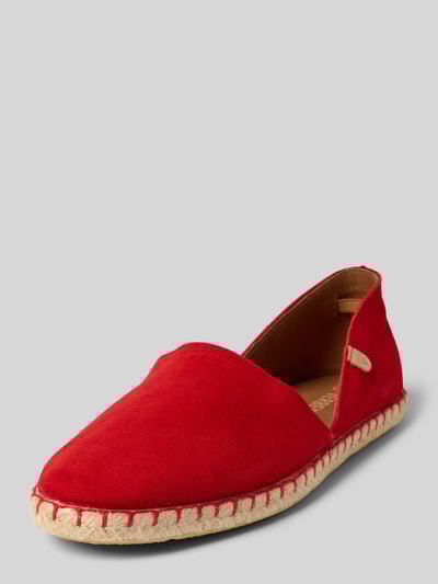 Verbenas Espadrilles aus Leder Modell 'CARMEN SERRAJE' Rot 1