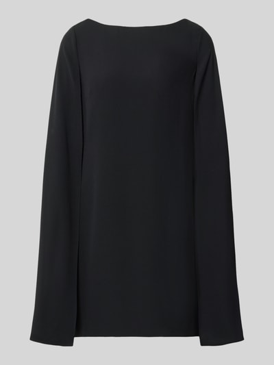 Produktfoto, A-Linien Cocktailkleid mit Cape von Lauren Ralph Lauren aus schwarzem Stoff mit glatter Textur, Damen Cocktailkleid