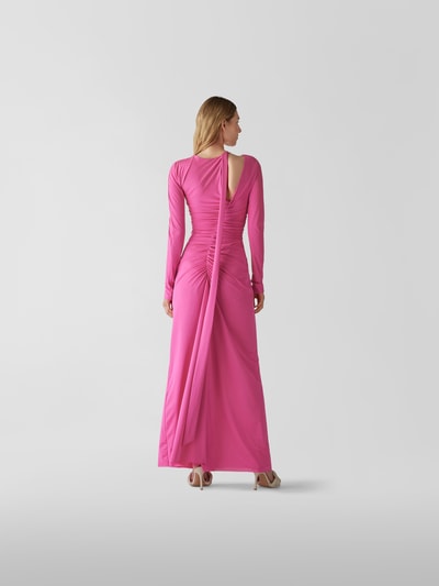 Victoria Beckham Maxikleid mit Raffungen Pink 5