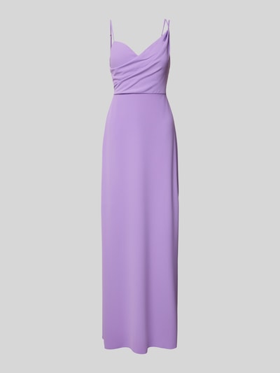 Vera Wang Bride Abendkleid in Wickel-Optik Modell 'BORDEUX' Violett 2