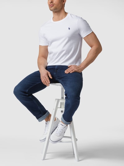 Polo Ralph Lauren Custom Slim Fit T-Shirt mit Logo-Stickerei Weiß 1