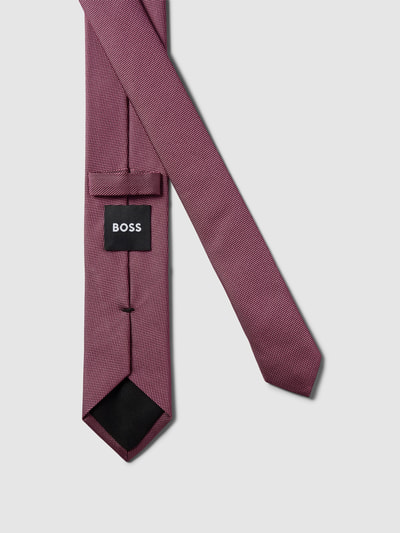 BOSS Krawatte mit Strukturmuster Fuchsia 3