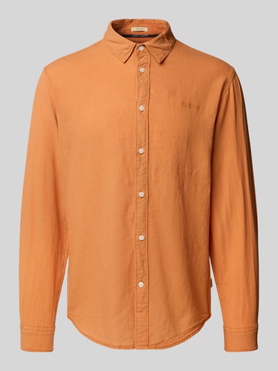 Pepe Jeans Freizeithemd mit Knopfleiste Modell 'ARNAU' Orange 1