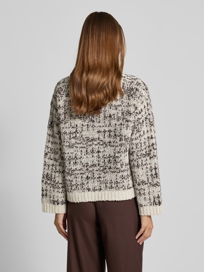 Selected Femme Kurtka z dzianiny z mieszanki bawełny i wełny o kroju oversized z mieszanki wełny model ‘LINDSAY’ Złamany biały 5