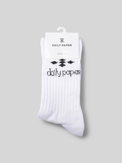 DAILY PAPER Socken mit elastischem Rippenbündchen Weiss 3