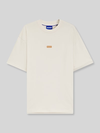 HUGO Blue T-shirty oversized z czystej bawełny model 'Nalono' Złamany biały 2