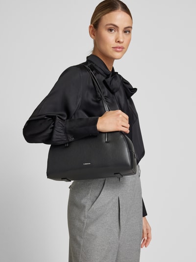 CK Calvin Klein Handtasche mit Label-Applikation Modell 'GLIDE' Black 1