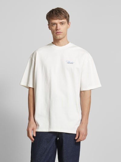 Pegador Oversized T-Shirt mit Label-Print Modell 'CARILLO' Offwhite 4