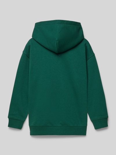 Tommy Hilfiger Teens Hoodie met logostitching, model 'TIMELESS' Groen - 3