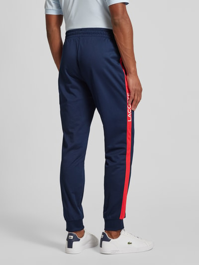 Lacoste Sweatpants met elastische band, model ‘TAFFETA’ Donkerblauw - 5