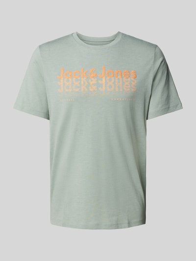 Jack & Jones T-Shirt mit Label-Print Modell 'TEX' Mint 2