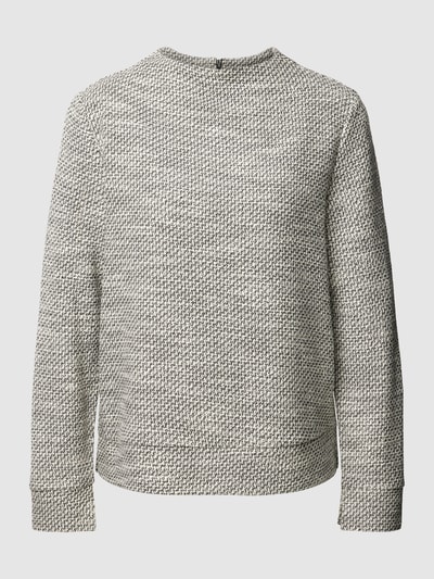 s.Oliver BLACK LABEL Pullover met opstaande kraag en ritssluiting aan de achterkant Zwart - 2