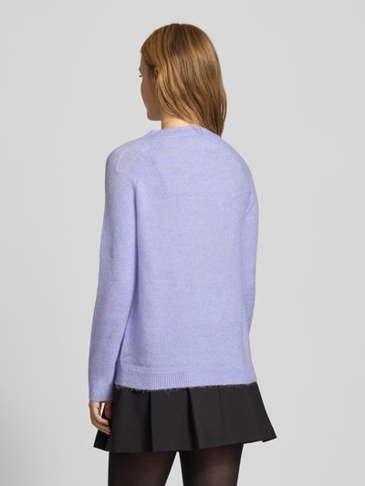 Pieces Regular fit coltrui met raglanmouwen, model 'JULIANA' Lichtblauw - 5