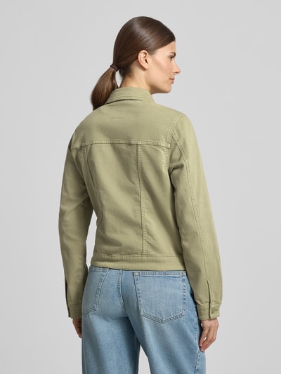 s.Oliver RED LABEL regular fit jeansjack van katoenmix Lindegroen - 5
