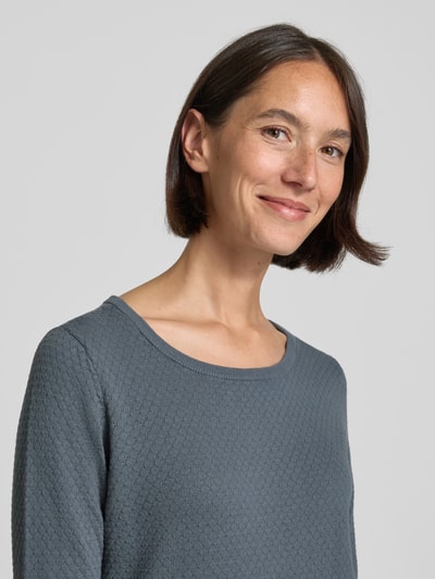 Vero Moda Regular Fit Strickpullover aus reiner Baumwolle Modell 'CARE' Ocean 3