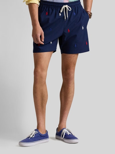 Polo Ralph Lauren Underwear Regular Fit Badehose mit Logo-Stitching Dunkelblau 4