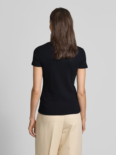 Christian Berg Woman T-shirt met geribde ronde hals Zwart - 5