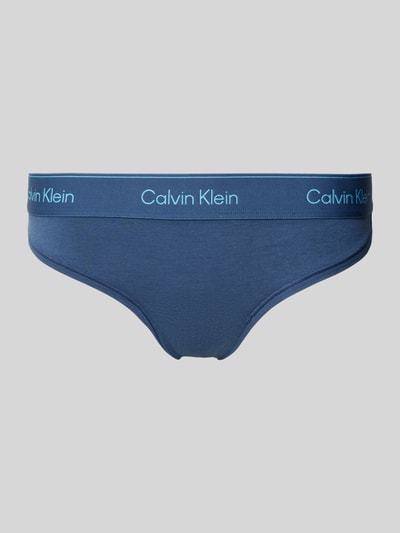Calvin Klein Underwear String mit elastischem Bund und Label-Details Blau 1