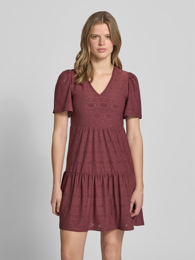 ONLY Mini-Freizeitkleid mit Lochstickmuster Modell 'SMILLA LIFE' Altrosa 4