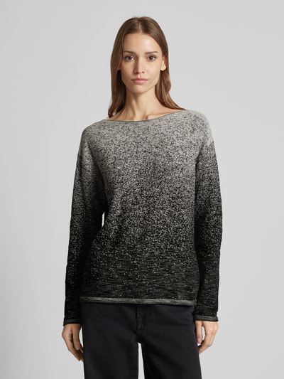 Tom Tailor Regular Fit Strickpullover aus reiner Baumwolle Anthrazit 4