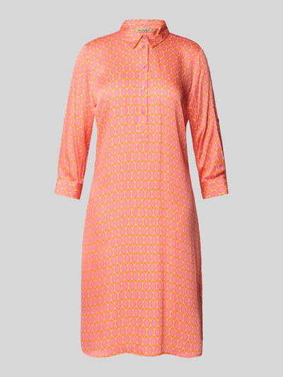 Smith and Soul Knielanges Hemdblusenkleid mit 3/4-Arm Apricot 2